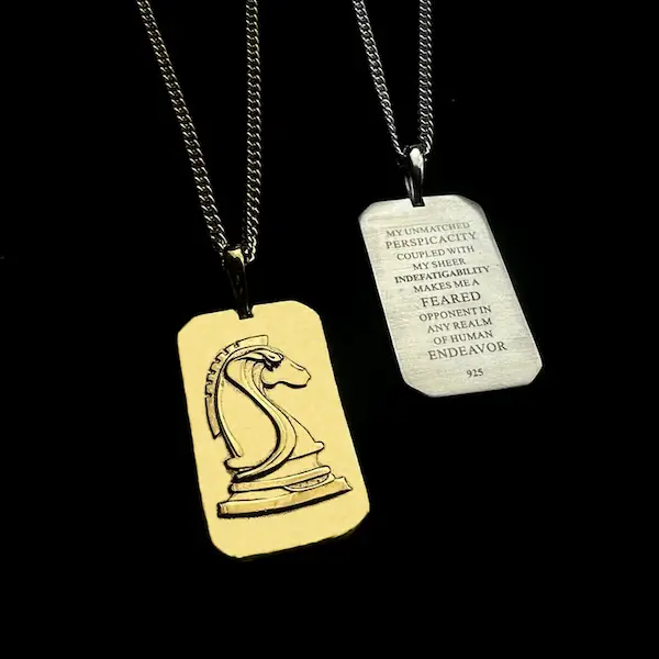 Andrew Tate Stainless Steel Brotherhood Dog Tags