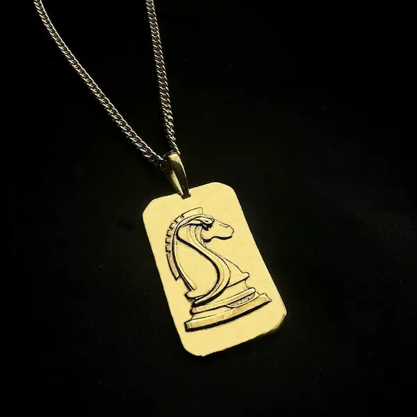 Andrew Tate Brotherhood Dog Tags - Worn View