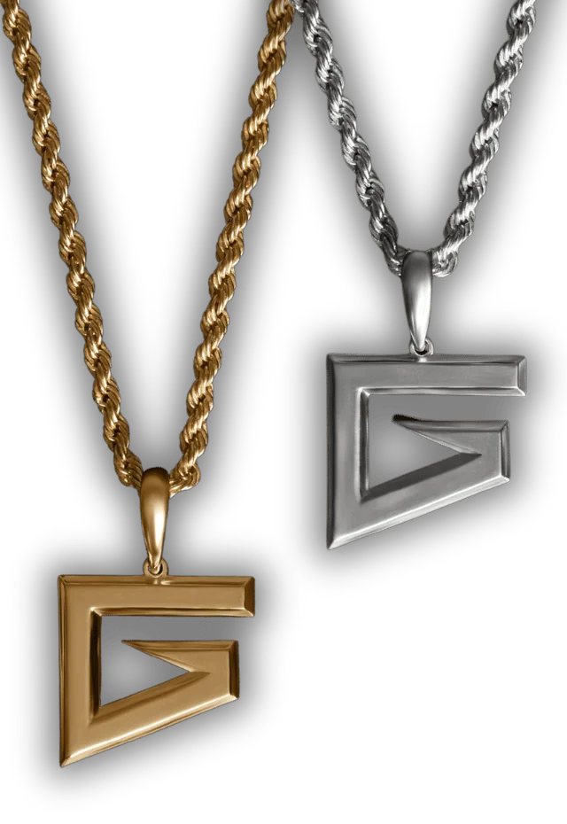 Top G Chain 925 Silver 18ct Gold