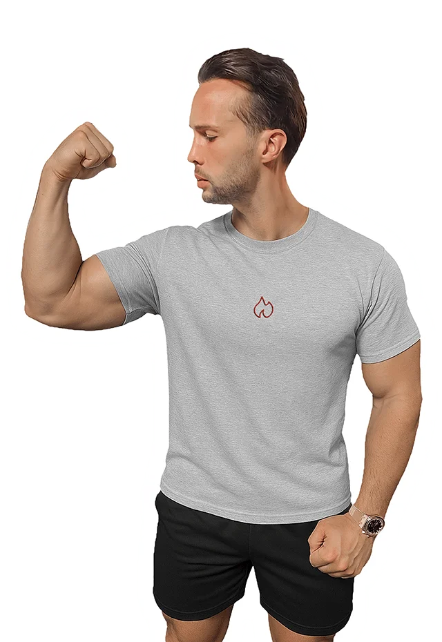 FIREBLOOD Active Tee - Grey Athletic Shirt